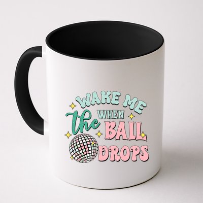 Wake Me When The Ball Drops Retro Happy New Year Meaningful Gift Mug
