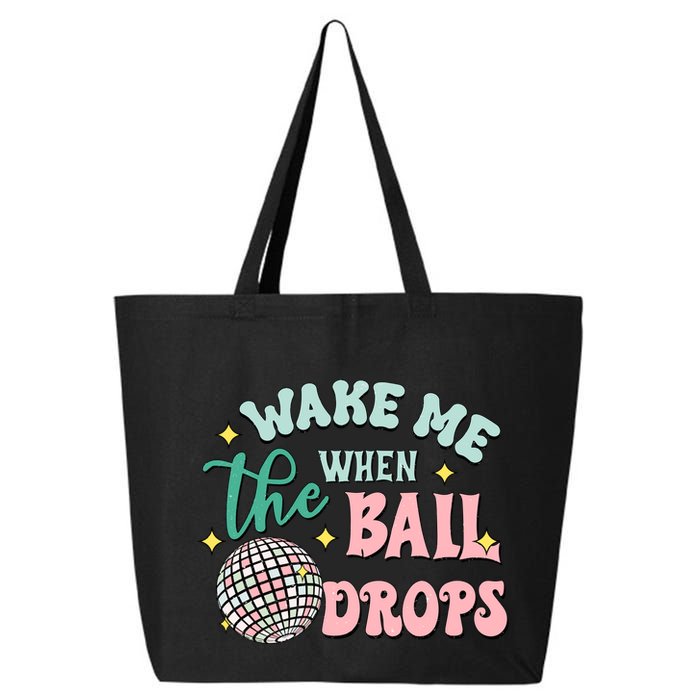 Wake Me When The Ball Drops Retro Happy New Year Meaningful Gift 25L Jumbo Tote