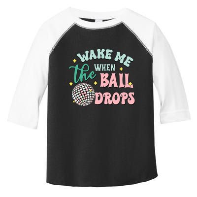 Wake Me When The Ball Drops Retro Happy New Year Meaningful Gift Toddler Fine Jersey T-Shirt