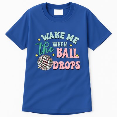 Wake Me When The Ball Drops Retro Happy New Year Meaningful Gift Tall T-Shirt