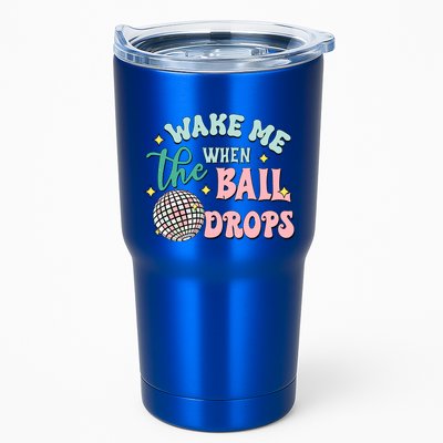 Wake Me When The Ball Drops Retro Happy New Year Meaningful Gift Tumbler
