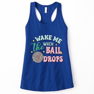 Wake Me When The Ball Drops Retro Happy New Year Meaningful Gift Womens Tank Top