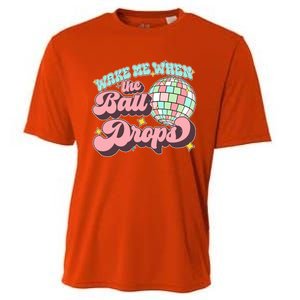 Wake Me When The Ball Drops Happy New Year 2024 Gift Cooling Performance Crew T-Shirt