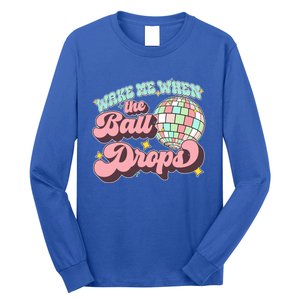 Wake Me When The Ball Drops Happy New Year 2024 Gift Long Sleeve Shirt