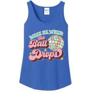 Wake Me When The Ball Drops Happy New Year 2024 Gift Ladies Essential Tank