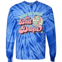 Wake Me When The Ball Drops Happy New Year 2024 Gift Tie-Dye Long Sleeve Shirt