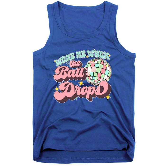 Wake Me When The Ball Drops Happy New Year 2024 Gift Tank Top