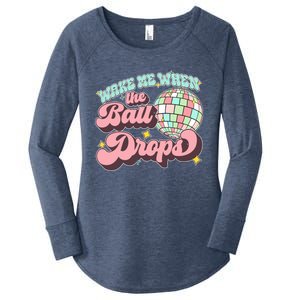 Wake Me When The Ball Drops Happy New Year 2024 Gift Women's Perfect Tri Tunic Long Sleeve Shirt