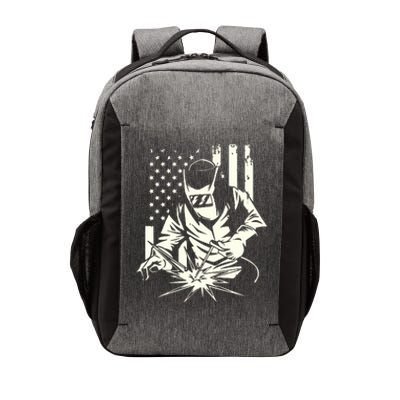 Welder Metal Worker Welding Blacksmithing July 4 US Flag Vector Backpack