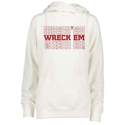 Wreckem Mirror Womens Funnel Neck Pullover Hood