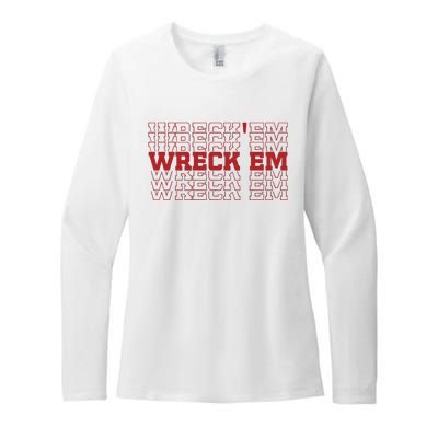 Wreckem Mirror Womens CVC Long Sleeve Shirt