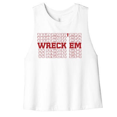 Wreckem Mirror Women's Racerback Cropped Tank