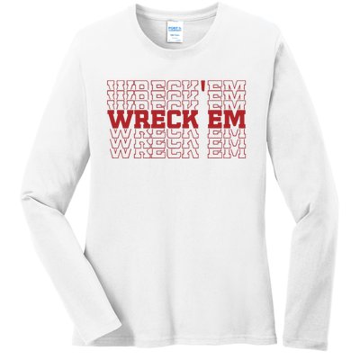 Wreckem Mirror Ladies Long Sleeve Shirt