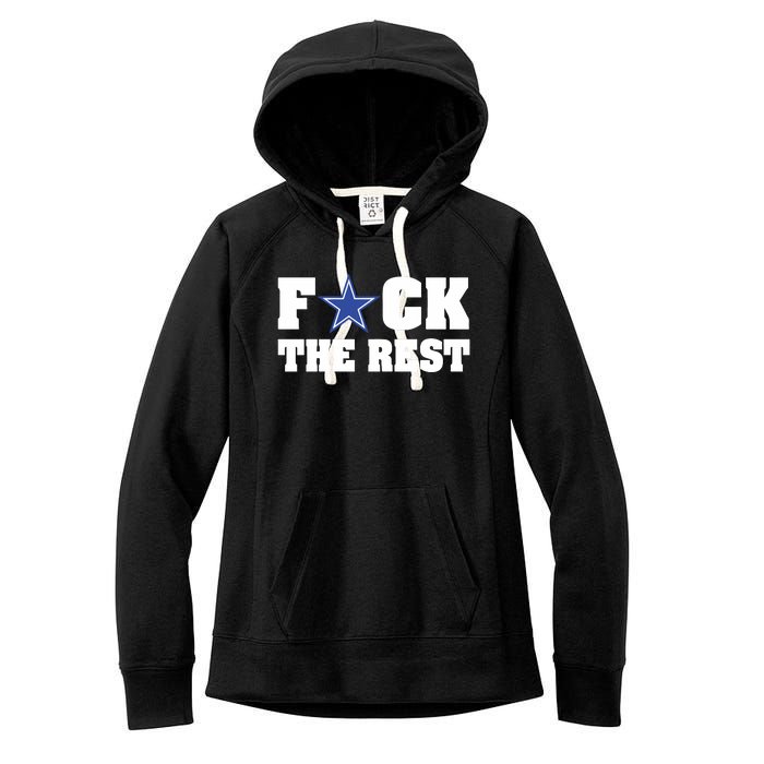 Will M Wearing Fuck The Rest Dallas Cowboy Women's Fleece Hoodie