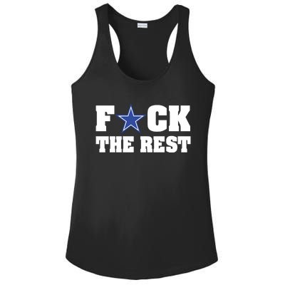 Will M Wearing Fuck The Rest Dallas Cowboy Ladies PosiCharge Competitor Racerback Tank