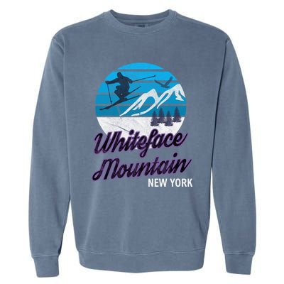 Whiteface Mountain Wilmington Ny Usa Skiing Snowboarding Meaningful Gift Garment-Dyed Sweatshirt