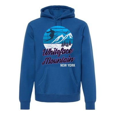 Whiteface Mountain Wilmington Ny Usa Skiing Snowboarding Meaningful Gift Premium Hoodie