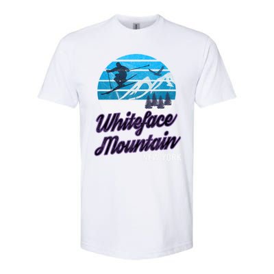 Whiteface Mountain Wilmington Ny Usa Skiing Snowboarding Meaningful Gift Softstyle® CVC T-Shirt