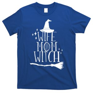 Wife Mom Witch Funny Halloween Funny Gift T-Shirt