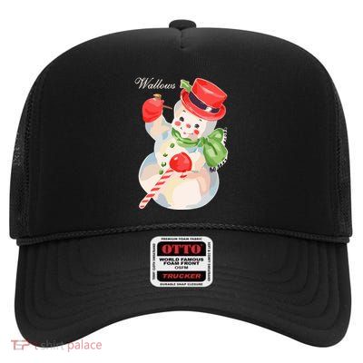 Wallows Music Wallows Snowman High Crown Mesh Back Trucker Hat