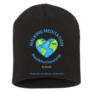 Walking Meditation World Meditation In Progress Walking Me Short Acrylic Beanie