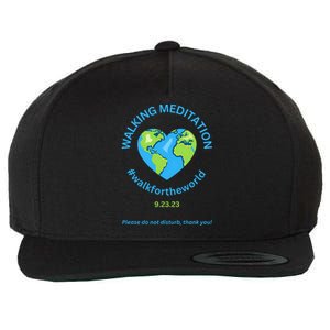 Walking Meditation World Meditation In Progress Walking Me Wool Snapback Cap