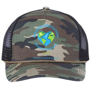 Walking Meditation World Meditation In Progress Walking Me Retro Rope Trucker Hat Cap