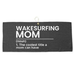 Wakesurfing Mom Wakeboard Wakeboarding Wakesurf Surf Board Meaningful Gift Large Microfiber Waffle Golf Towel