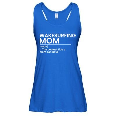 Wakesurfing Mom Wakeboard Wakeboarding Wakesurf Surf Board Meaningful Gift Ladies Essential Flowy Tank