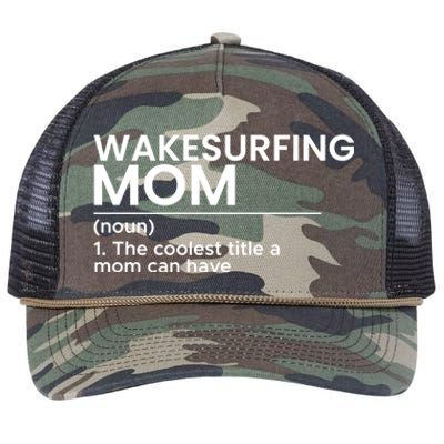 Wakesurfing Mom Wakeboard Wakeboarding Wakesurf Surf Board Meaningful Gift Retro Rope Trucker Hat Cap