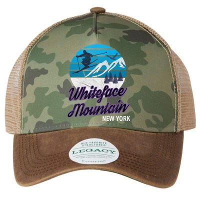 Whiteface Mountain Wilmington Ny Usa Skiing Snowboarding Gift Legacy Tie Dye Trucker Hat