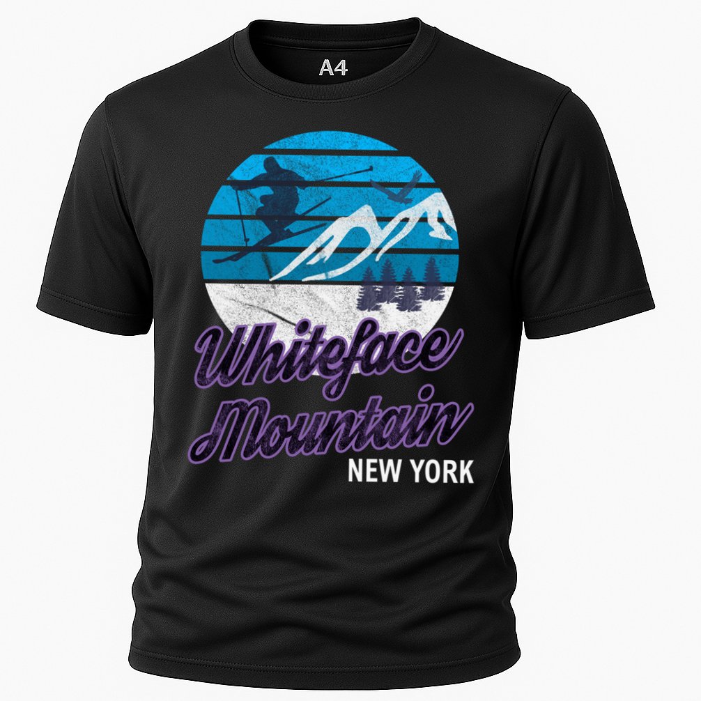 Whiteface Mountain Wilmington Ny Usa Skiing Snowboarding Gift Cooling Performance Crew T-Shirt