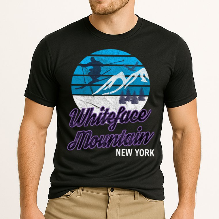 Whiteface Mountain Wilmington Ny Usa Skiing Snowboarding Gift Cooling Performance Crew T-Shirt