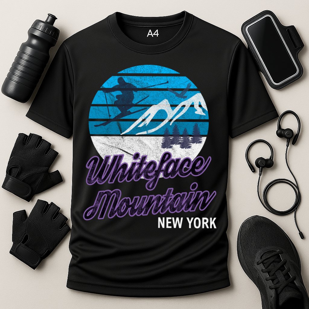 Whiteface Mountain Wilmington Ny Usa Skiing Snowboarding Gift Cooling Performance Crew T-Shirt