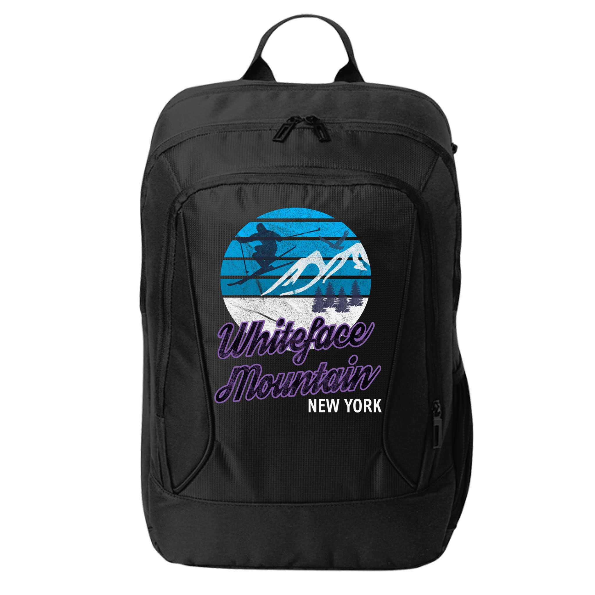 Whiteface Mountain Wilmington Ny Usa Skiing Snowboarding Gift City Backpack