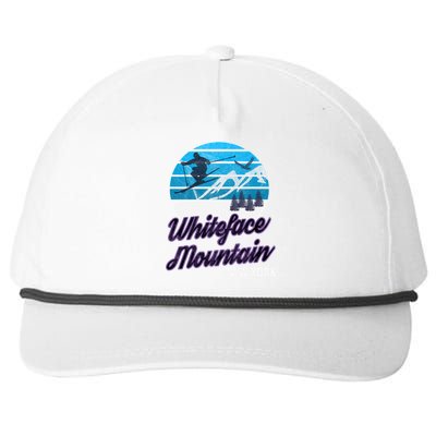 Whiteface Mountain Wilmington Ny Usa Skiing Snowboarding Gift Snapback Five-Panel Rope Hat