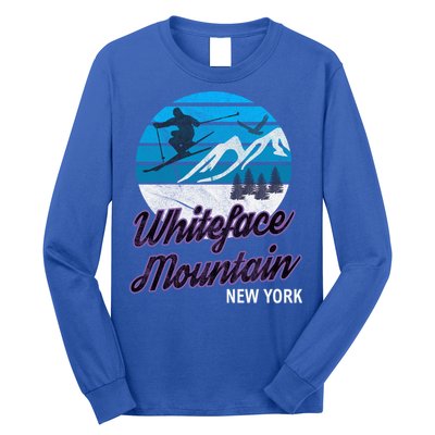 Whiteface Mountain Wilmington Ny Usa Skiing Snowboarding Gift Long Sleeve Shirt
