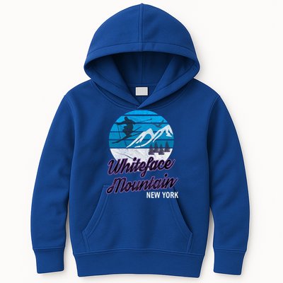 Whiteface Mountain Wilmington Ny Usa Skiing Snowboarding Gift Kids Hoodie