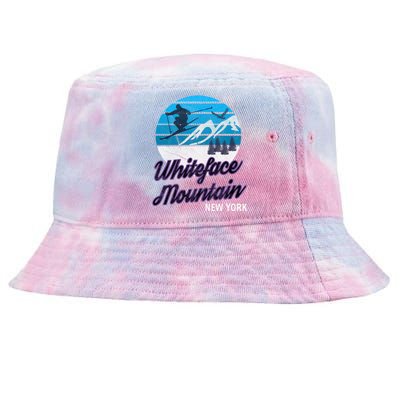 Whiteface Mountain Wilmington Ny Usa Skiing Snowboarding Gift Tie-Dyed Bucket Hat