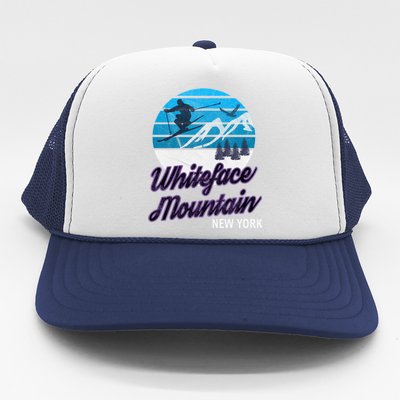 Whiteface Mountain Wilmington Ny Usa Skiing Snowboarding Gift Trucker Hat