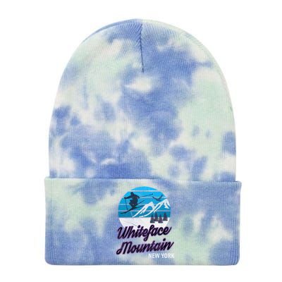 Whiteface Mountain Wilmington Ny Usa Skiing Snowboarding Gift Tie Dye 12in Knit Beanie