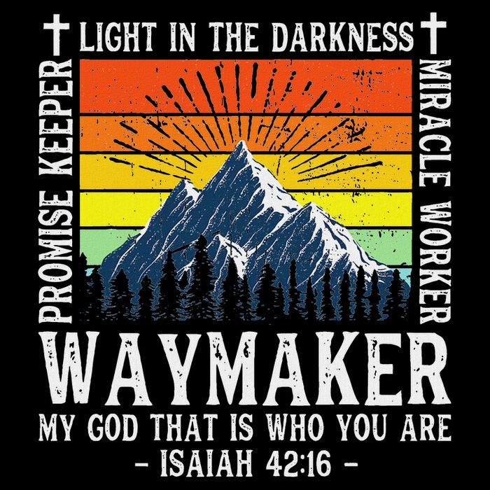Waymaker Miracle Worker Promise Keeper Christian 16 in Basic Backpack