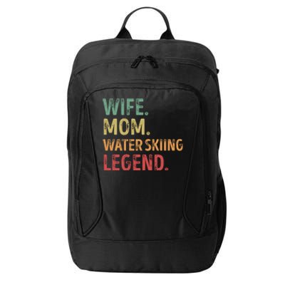 Wife Mom Water Skiing Legend Gift City Backpack