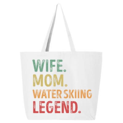 Wife Mom Water Skiing Legend Gift 25L Jumbo Tote