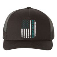 Wo Mom. Wife. Warrior. Ovarian Cancer Awareness Yupoong Adult 5-Panel Trucker Hat