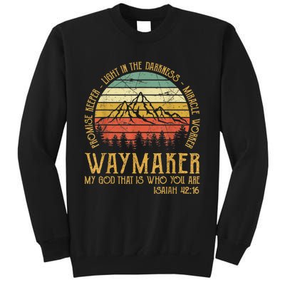 Waymaker Miracle Worker Promise Keeper Christian Sweatshirt