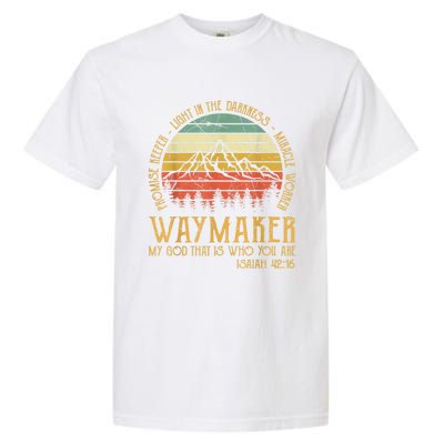 Waymaker Miracle Worker Promise Keeper Christian Garment-Dyed Heavyweight T-Shirt