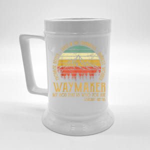 Waymaker Miracle Worker Promise Keeper Christian Beer Stein