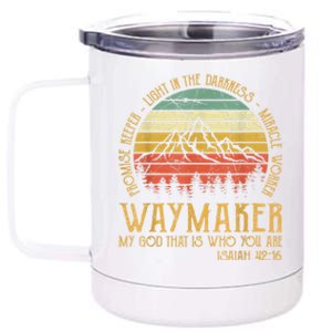 Waymaker Miracle Worker Promise Keeper Christian 12 oz Stainless Steel Tumbler Cup