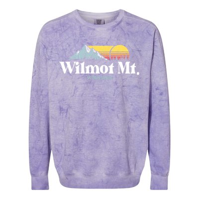 Wilmot Mountain Wisconsin Ski Trip Snowboarding Slopes Cute Gift Colorblast Crewneck Sweatshirt